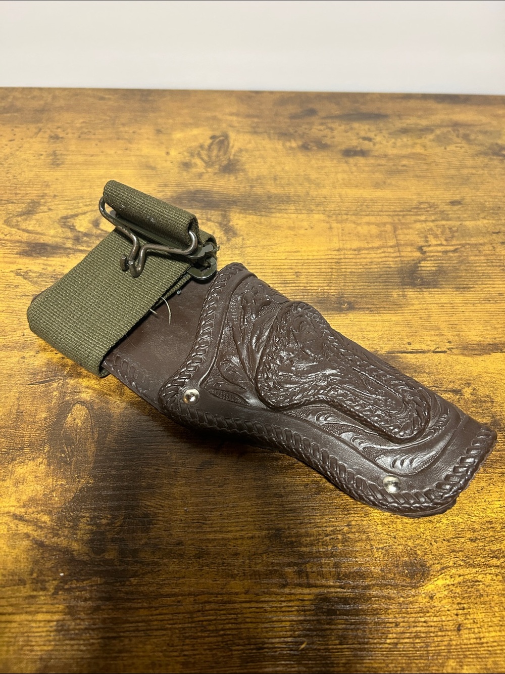 Brown Leather Holster with Belt